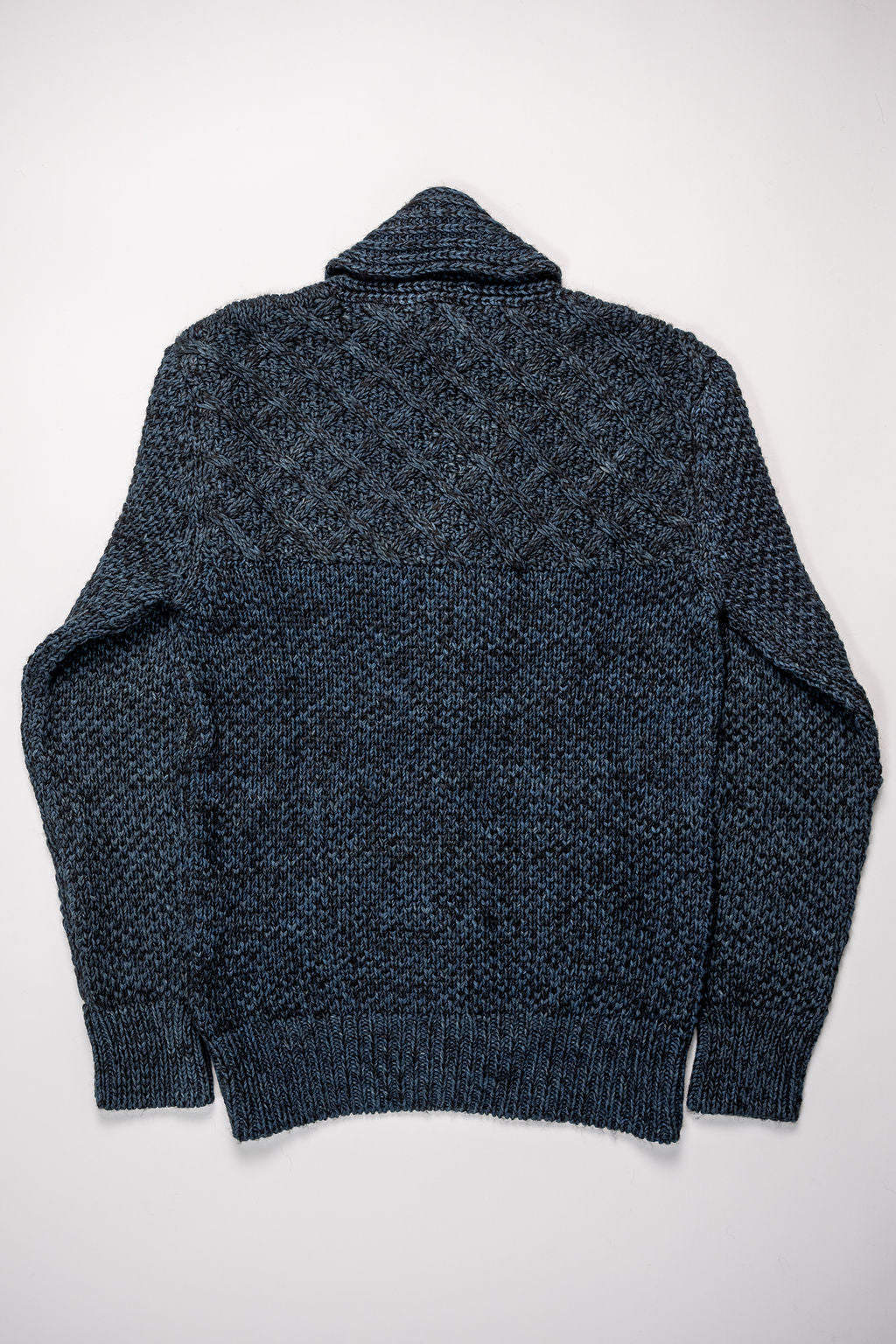 Indi + Ash Andes Cardigan - Black Alpaca / Dark Indigo - Franklin