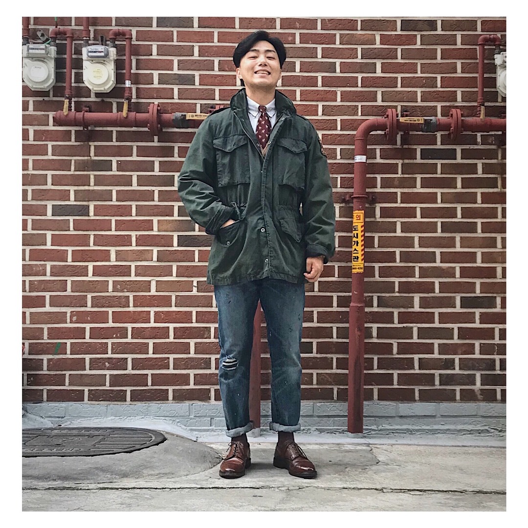 ヴィンテージ風 ミリタリーフィールドジャケット m-65タイプ