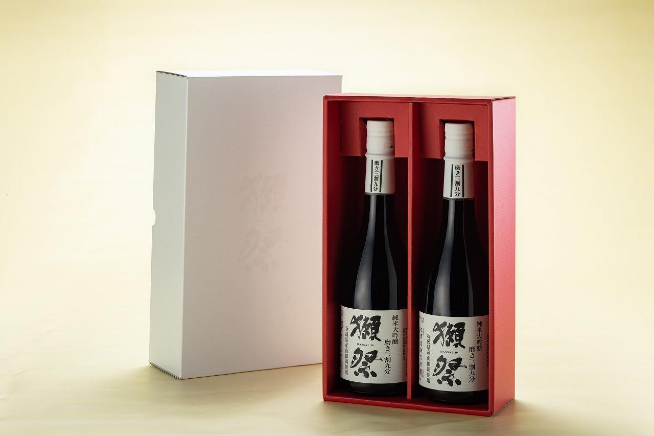 数量限定】新潟県産山田錦100％使用「獺祭」三割九分 720ml×2本｜新潟