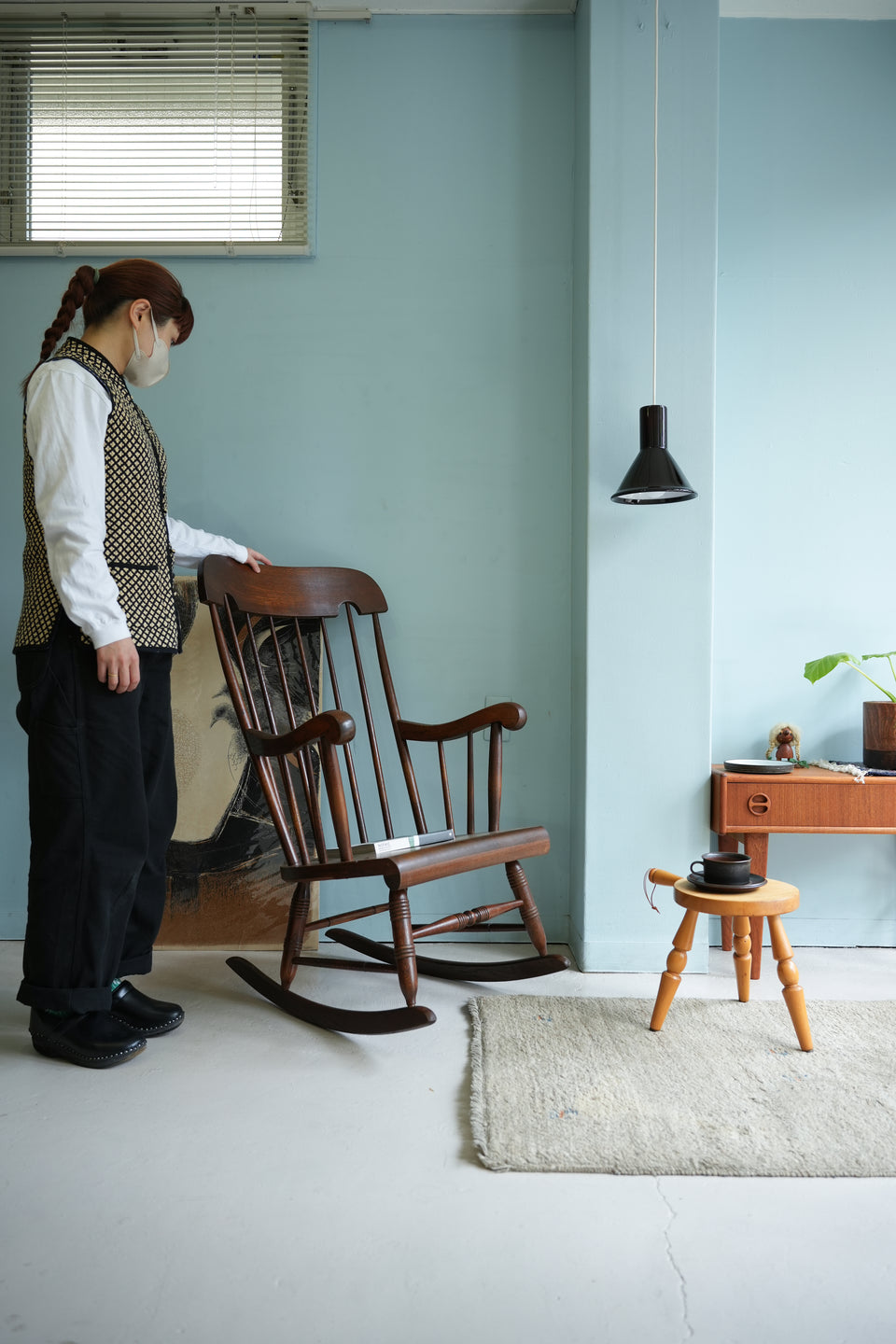 飛騨産業 ロッキングチェア 穂高 キツツキマーク/HIDA Rocking Chair