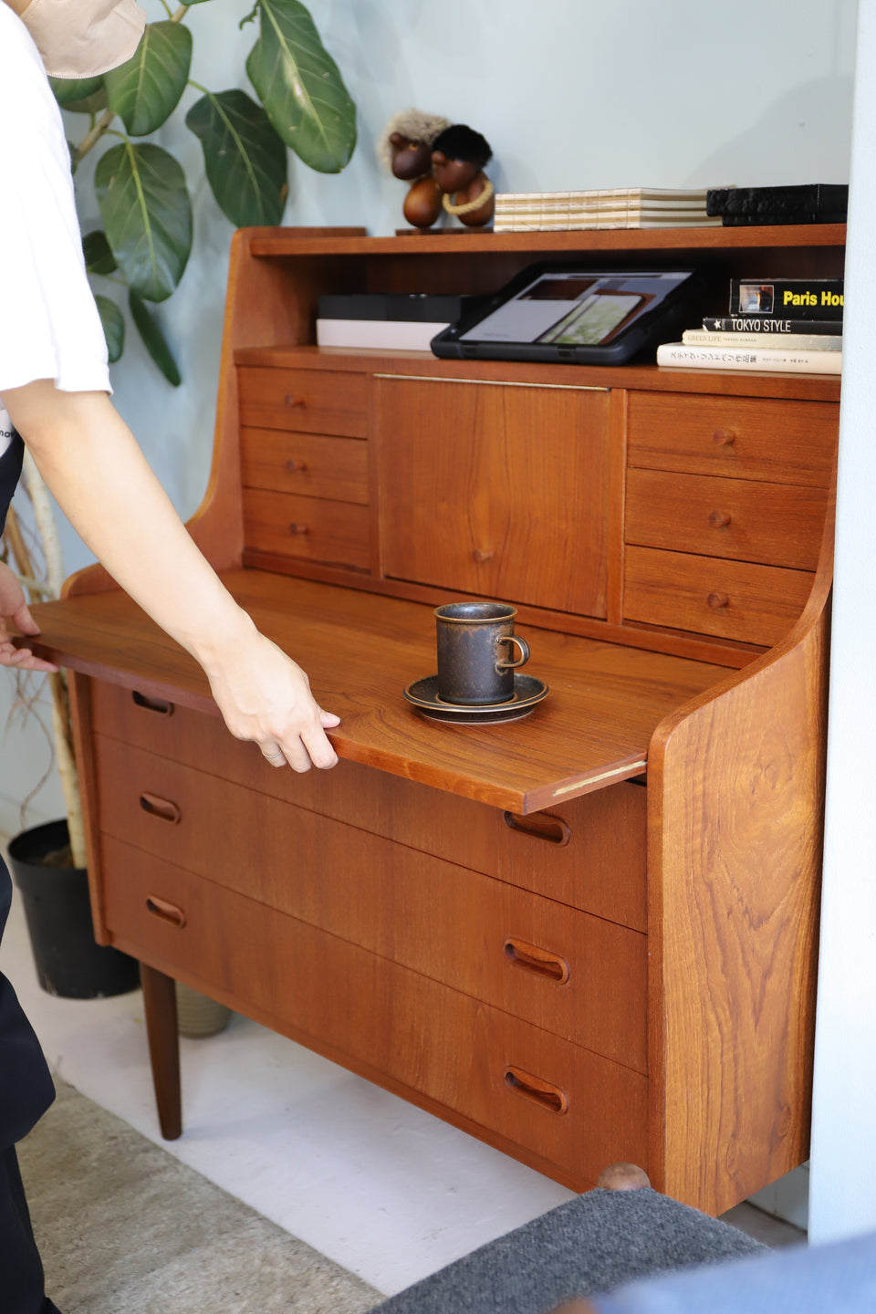 デンマークヴィンテージ ライティングビューロー ドレッサー 北欧家具