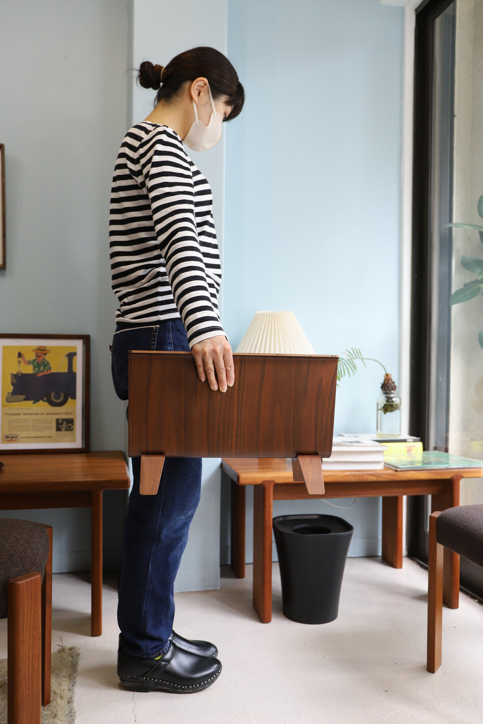 サイトーウッド マガジンラック ウォルナット ジャパニーズモダン