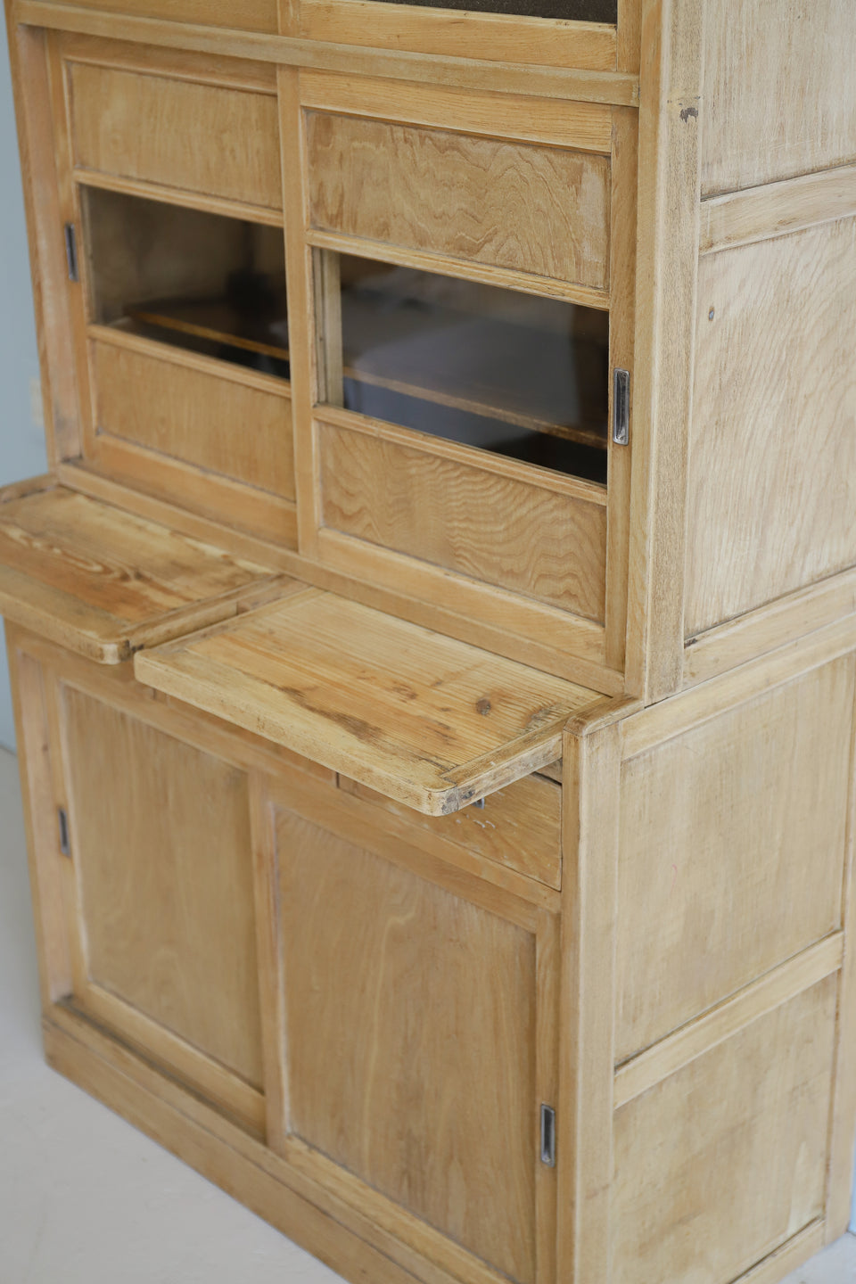 ジャパンヴィンテージ 食器棚 カップボード ガラス戸棚 収納家具