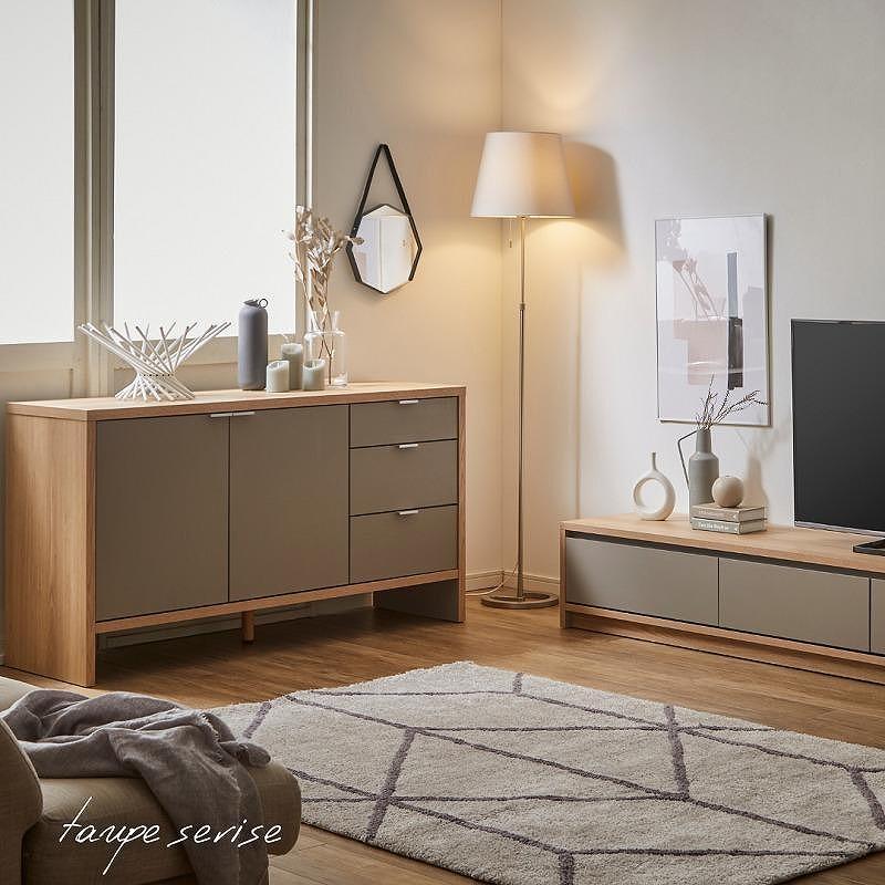 大川家具】トープ150サイドボード 開梱設置 サイドボード メラミン