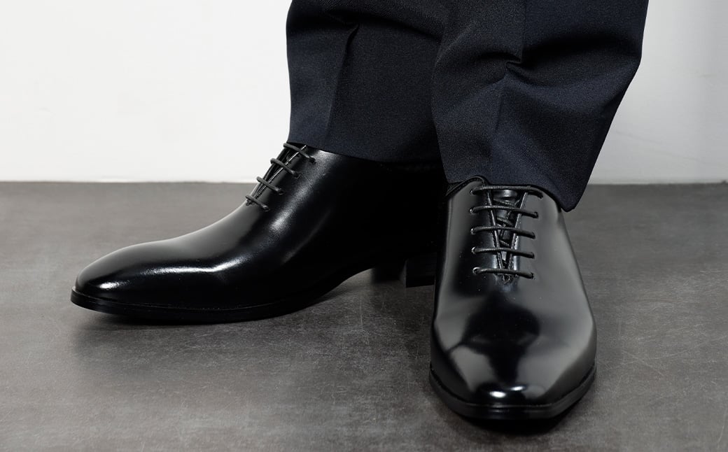 24.5cm】＜MURATA ORIGINAL 本革紳士靴 ホールカット 921011 ブラック