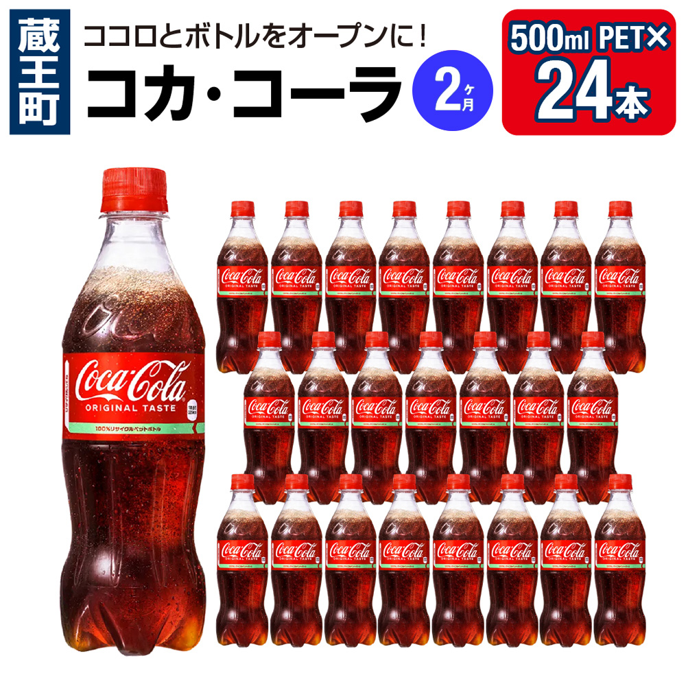 10ヶ月連続お届け】コカ・コーラ 500ml PET×24本 【04301-0034