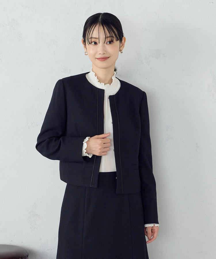 宮城舞さん着用】【セットアップ対応】ラメツイード ジャケット（12