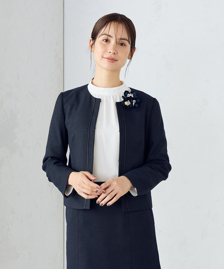 セットアップ対応】ラメツイード ジャケット（12-07GK07-205